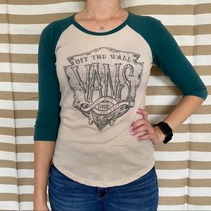 Vans 3/4 Sleeve Top